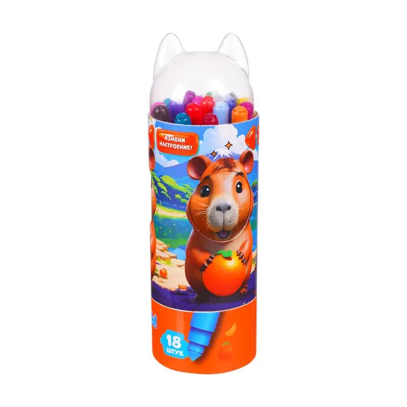 Фломастеры Kid’s Fantasy в тубусе, 18 шт.