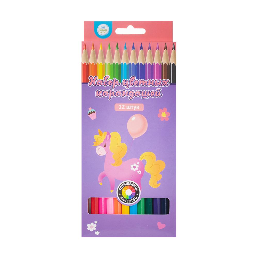 Цветные карандаши Kid’s Fantasy, 12 шт.
